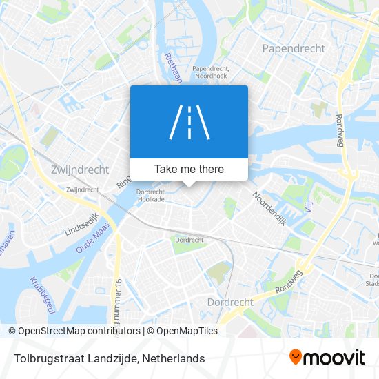 Tolbrugstraat Landzijde map