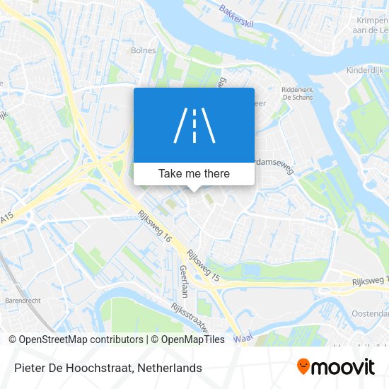 Pieter De Hoochstraat map