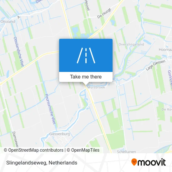 Slingelandseweg map
