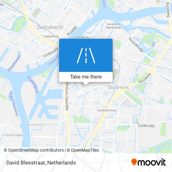 David Blesstraat map