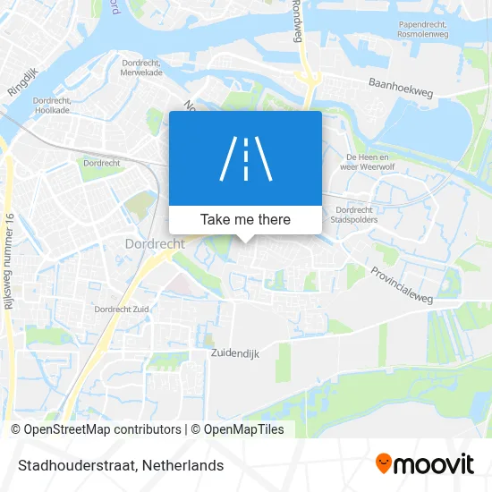 Stadhouderstraat map