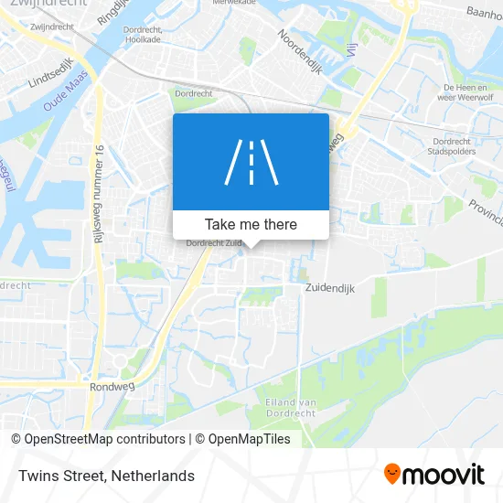 Tweelingenstraat map