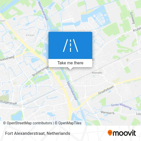 Fort Alexanderstraat map