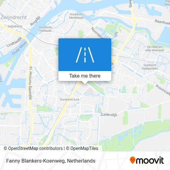 Fanny Blankers-Koenweg map