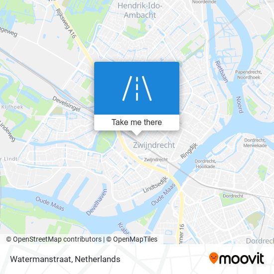 Watermanstraat Karte