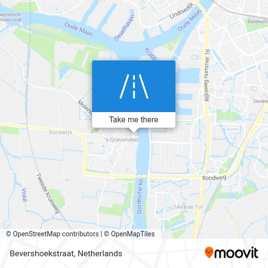 Bevershoekstraat map