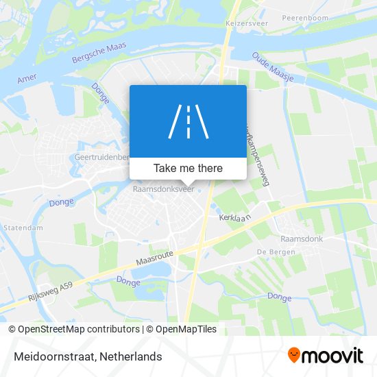 Meidoornstraat map