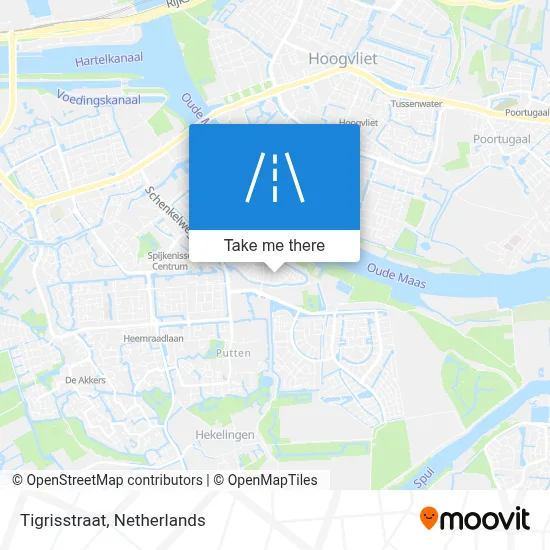 Tigrisstraat map
