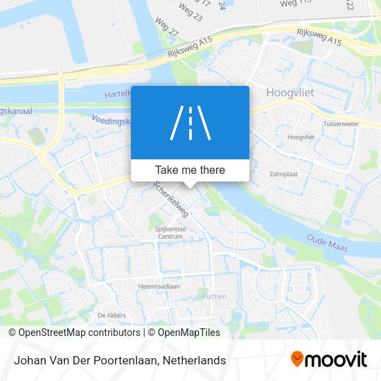 Johan Van Der Poortenlaan map