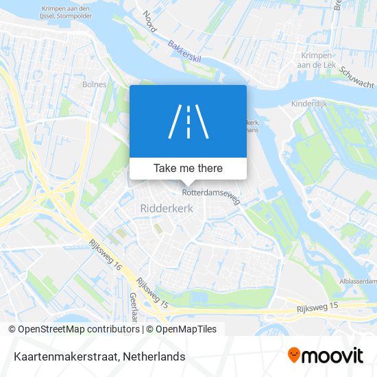 Kaartenmakerstraat map