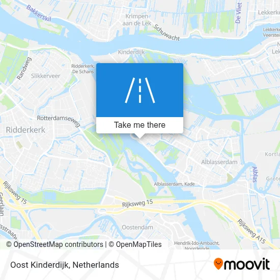 Oost Kinderdijk map