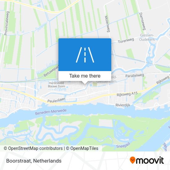 Boorstraat map