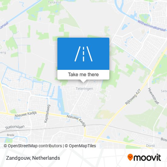 Zandgouw map