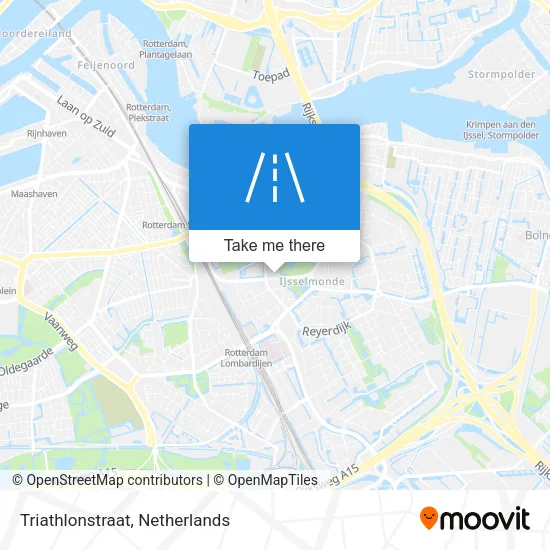Triathlonstraat map