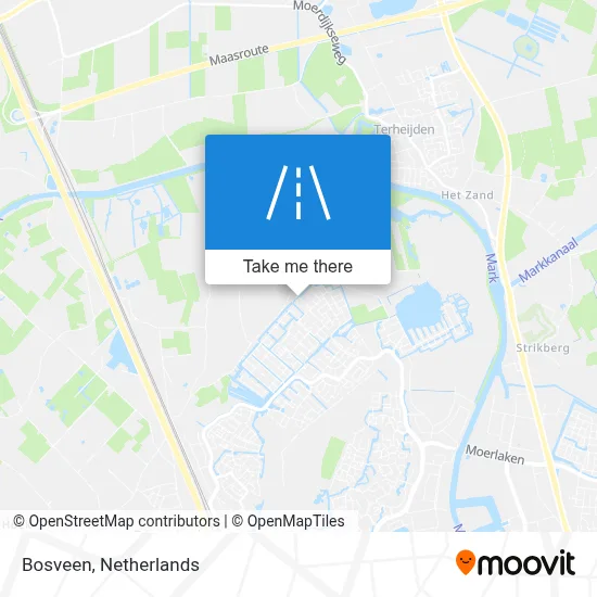 Bosveen map