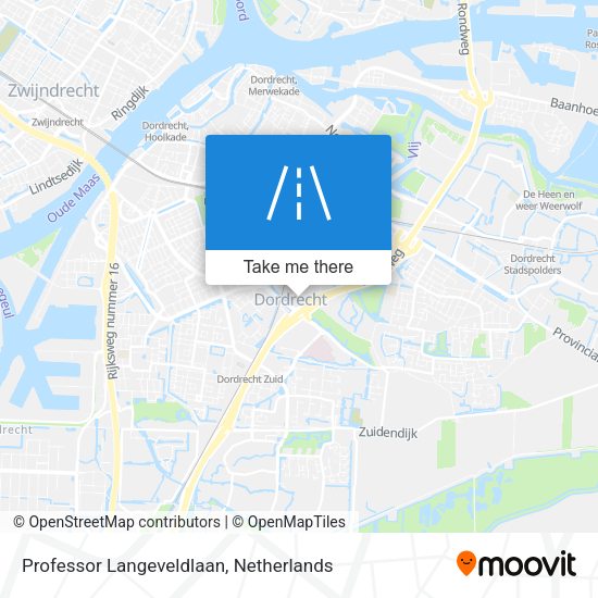 Professor Langeveldlaan map