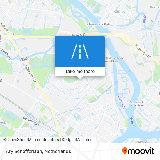 Ary Schefferlaan map