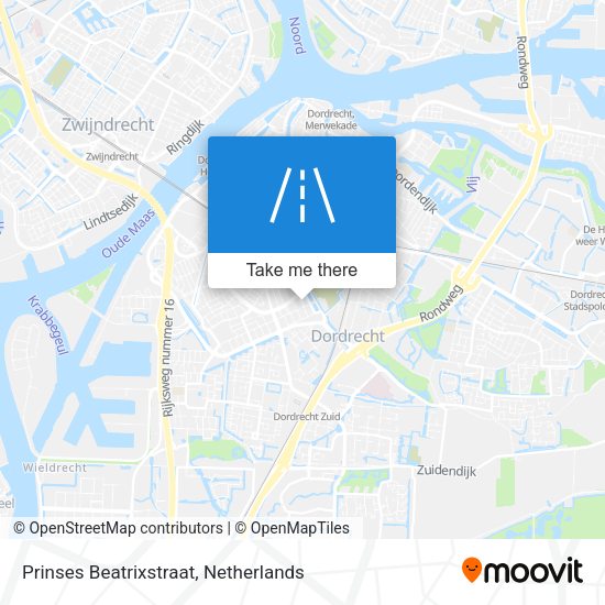 Prinses Beatrixstraat map