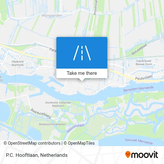 P.C. Hooftlaan map