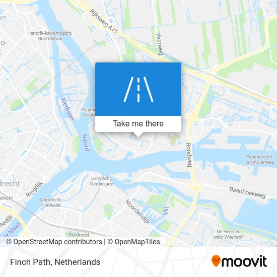 Vinkenpad map