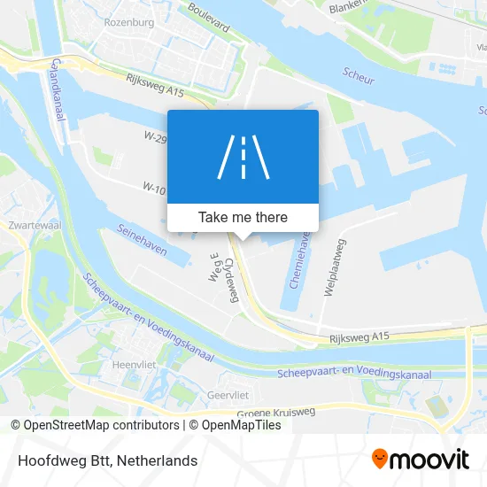 Hoofdweg Btt map