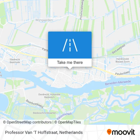 Professor Van 'T Hoffstraat map