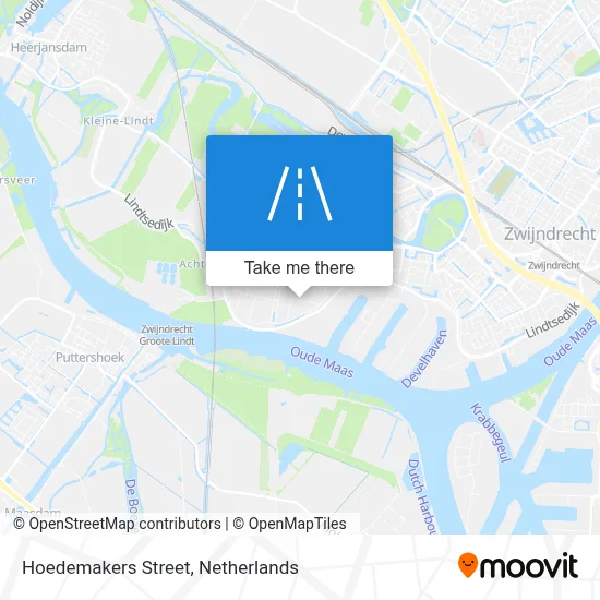 Hoedemakersstraat map