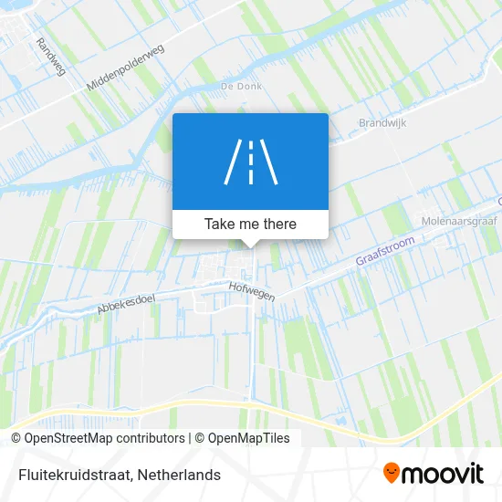 Fluitekruidstraat map