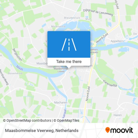 Maasbommelse Veerweg map