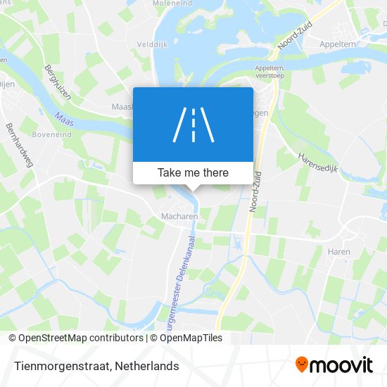 Tienmorgenstraat map