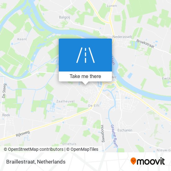 Braillestraat map