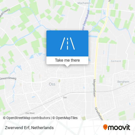 Zwervend Erf map