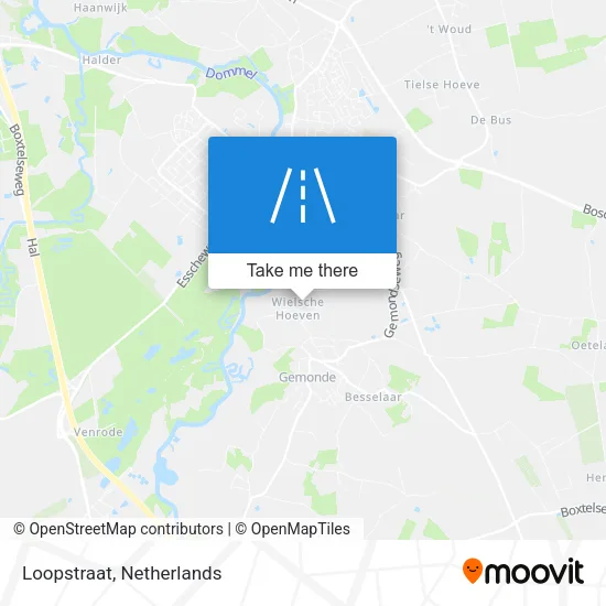 Loopstraat map