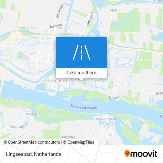 Lingsespad map
