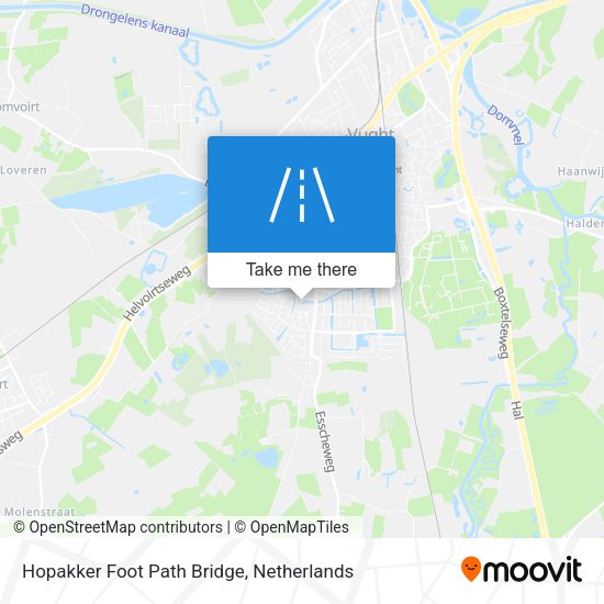 Hopakker Foot Path Bridge map