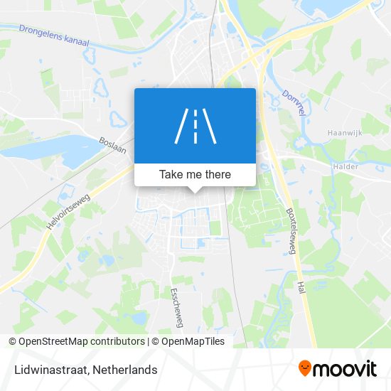 Lidwinastraat map