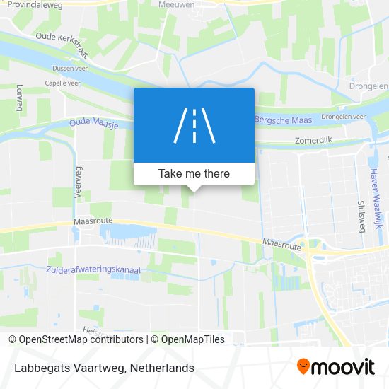 Labbegats Vaartweg map