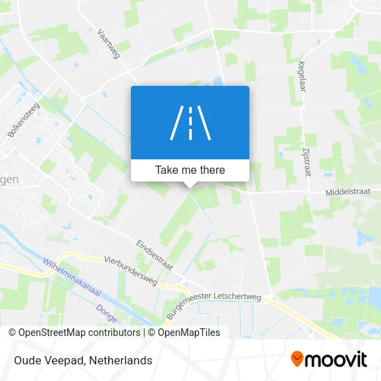 Oude Veepad map