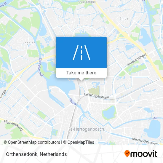 Orthensedonk map
