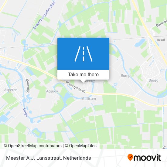 Meester A.J. Lansstraat map
