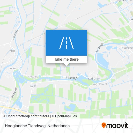 Hooglandse Tiendweg map