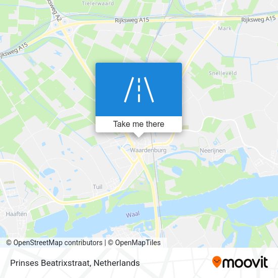 Prinses Beatrixstraat map