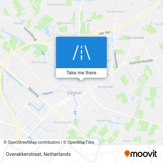 Overakkerstraat map