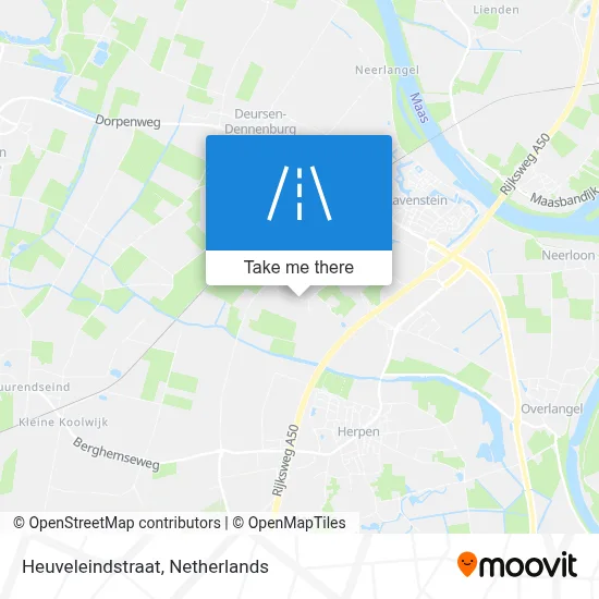 Heuveleindstraat map