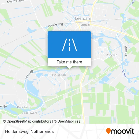 Heidensweg map