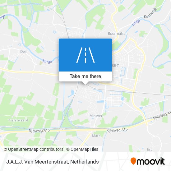 J.A.L.J. Van Meertenstraat map