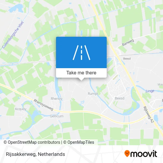 Rijsakkerweg Karte