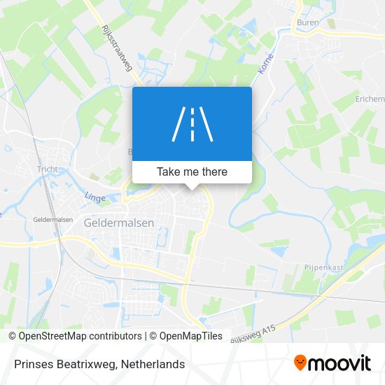 Prinses Beatrixweg map