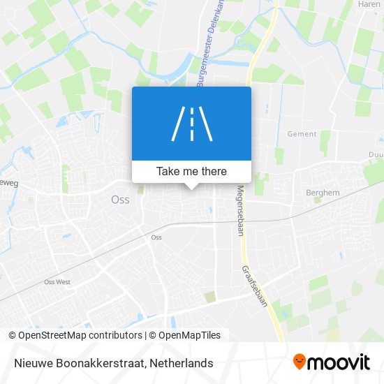 Nieuwe Boonakkerstraat Karte