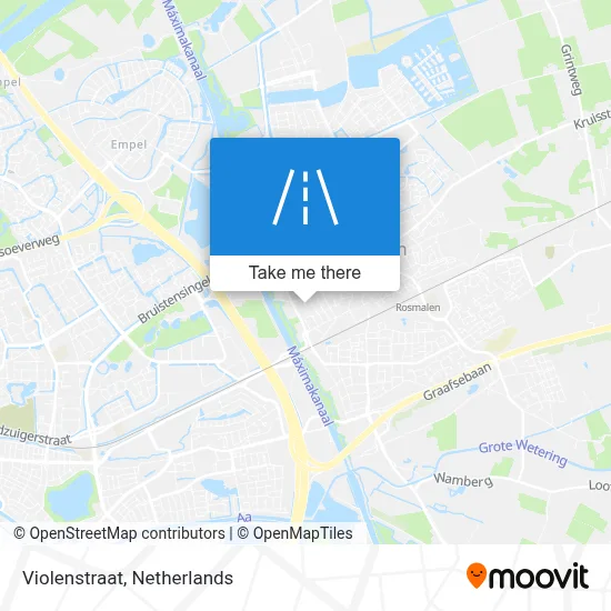 Violenstraat map